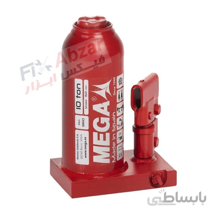 جک روغنی هیدرولیکی 10 تن مگا MEGA مدل BR10 ا Bottle Jack Mega Model BR10