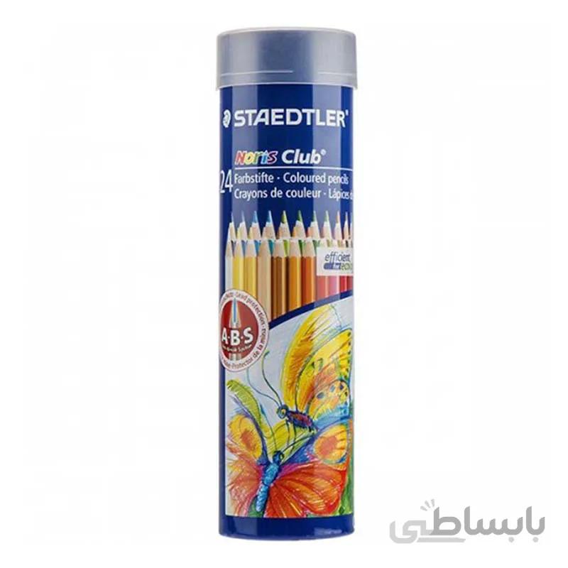 مداد رنگی 24 رنگ لوله ای استدلر مدل نوریس کلاب کد 144NMD24