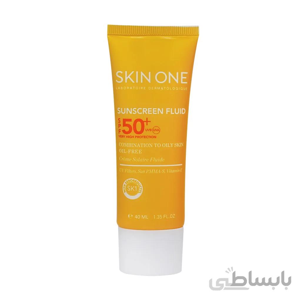 ضد آفتاب SPF50 فاقد چربی اسکین وان مناسب پوست مختلط تا چرب 40 میلی لیتر