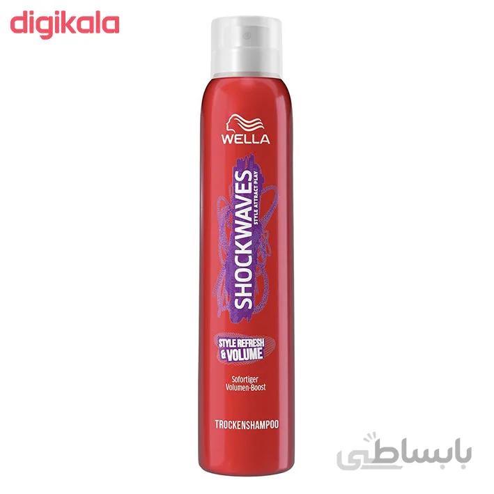 اسپری شامپو خشک ولا مدل SHOCKWAVES STYLE & VOLUME حجم 180 میلی لیترس