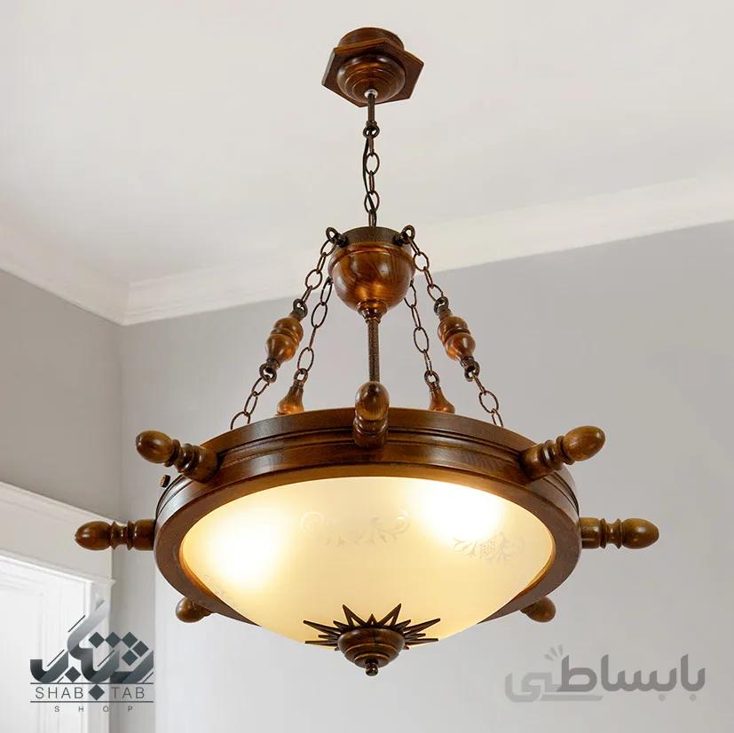 لوستر چوبی دارکار مدل سکان متوسط کد 223 ا 223