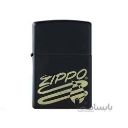 فندک زیپو مدل Zippo Regular Black Matte Mp400027 کد 218