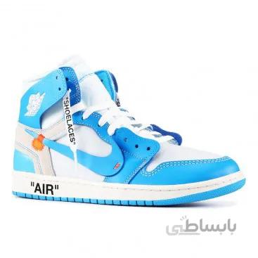 کتانی نایکی ساقدار Nike Air Jordan 1 Off_White