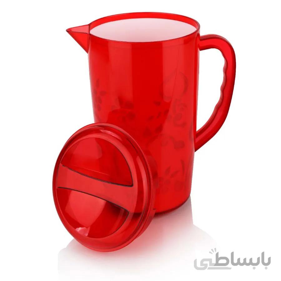 پارچ اشکان پلاستیک مدل دو رنگ گلبرگ