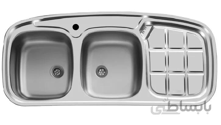 سینک ظرفشویی توکار اخوان 136 ا AKHAVAN 136 کد 313366