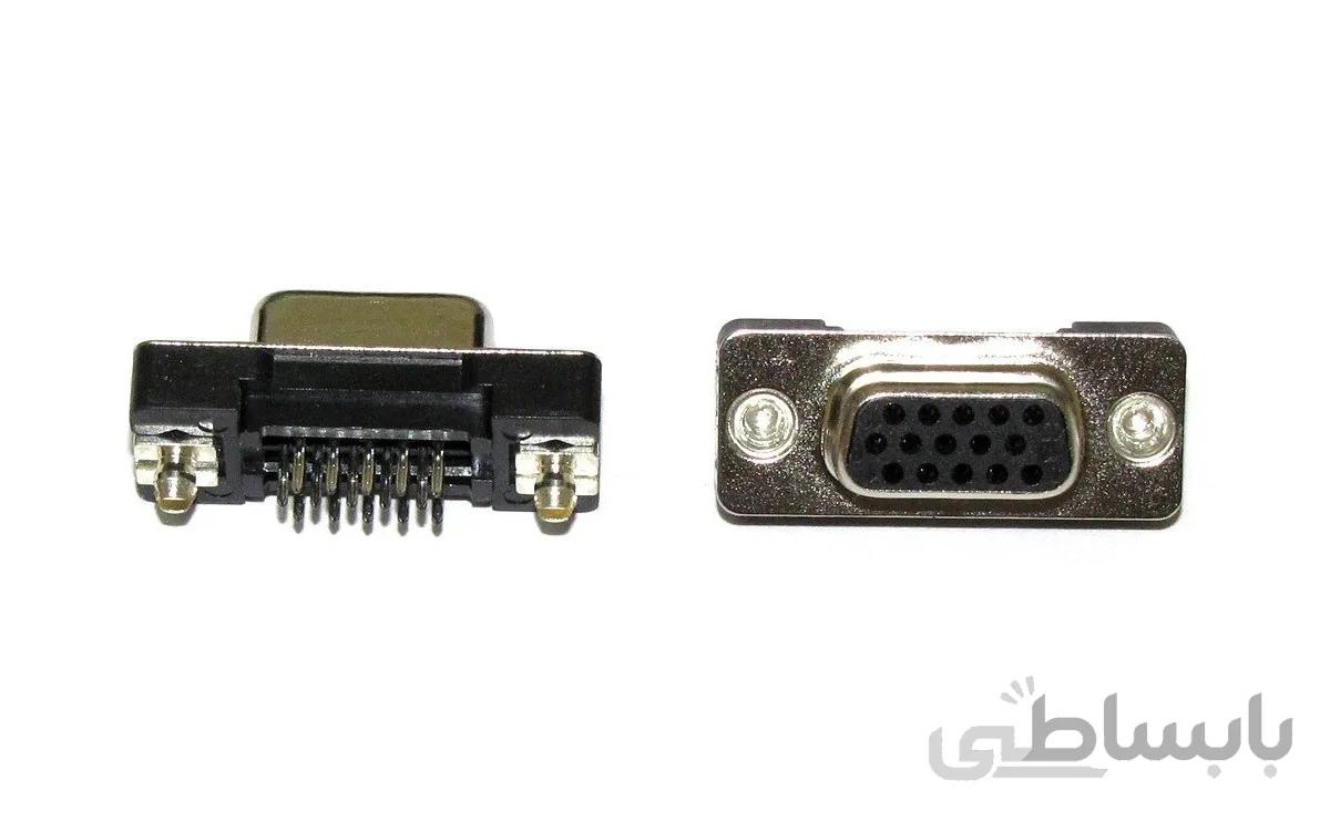 کانکتور DB15 سه ردیفه VGA مادگی روپنلی