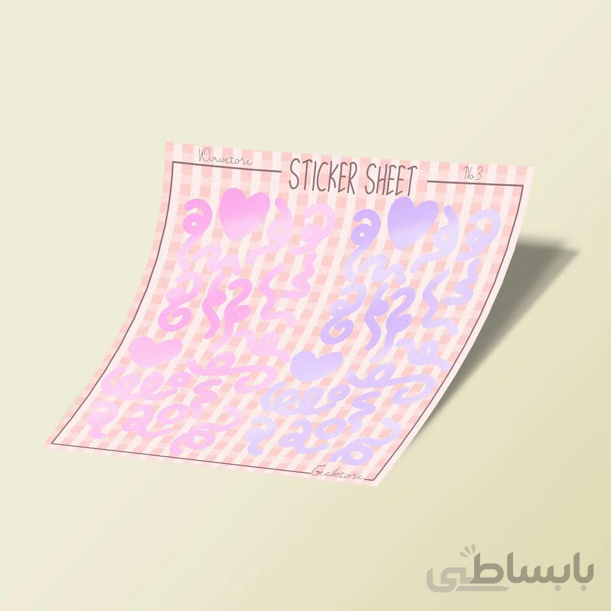 استیکر بولت ژورنال Wavetori NO.3