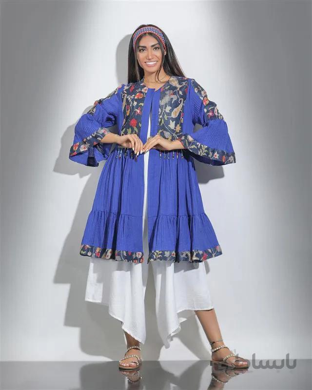 مانتو دخترانه عروسکی مهره دار کد107