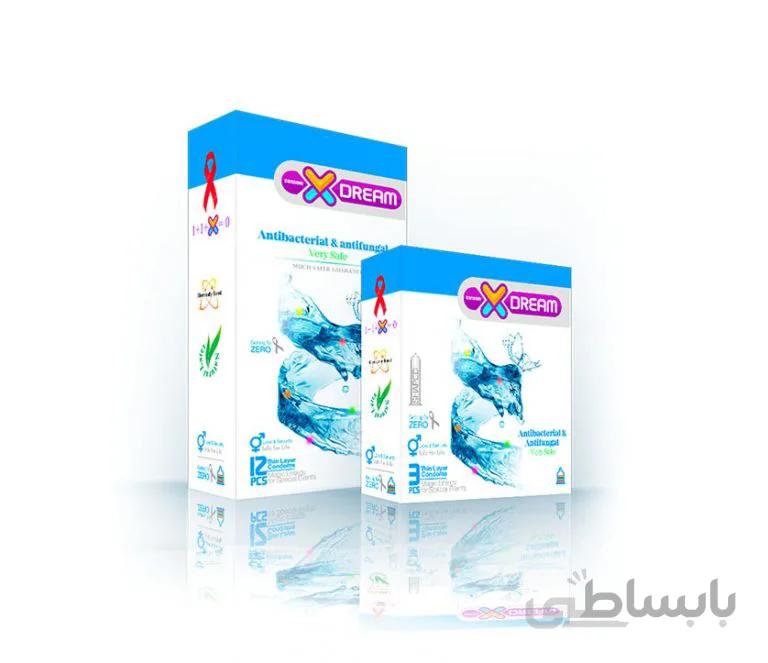 کاندوم ضد قارچ و باکتری ایکس دریم مدل Antibactrerial & antifungal ا Xdream Antibacterial & Antifungal