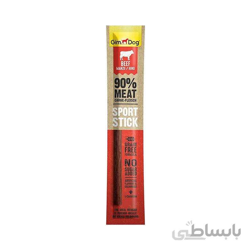 تشویقی ورزشی مدادی سگ جیم داگ مدل(Sport Stick Beef) طعم گاو با وزن 12 گرم