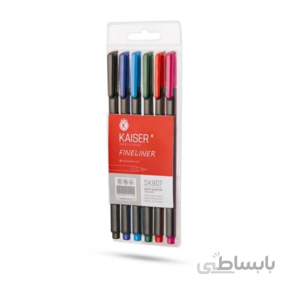 فاین لاینر نوک نمدی کایزر قطرنوشتاری 0.4 میلیمتر kaiser color fineliner 0.4 mm [www.ahwazonline.com]