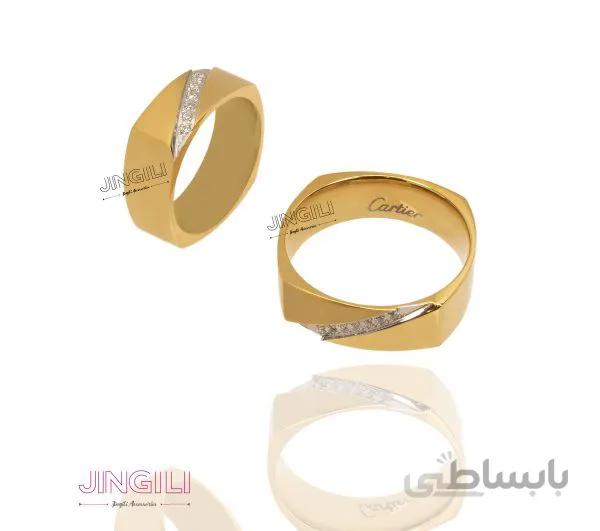 انگشتر ست مدل کارتیه 5 کد rs002
