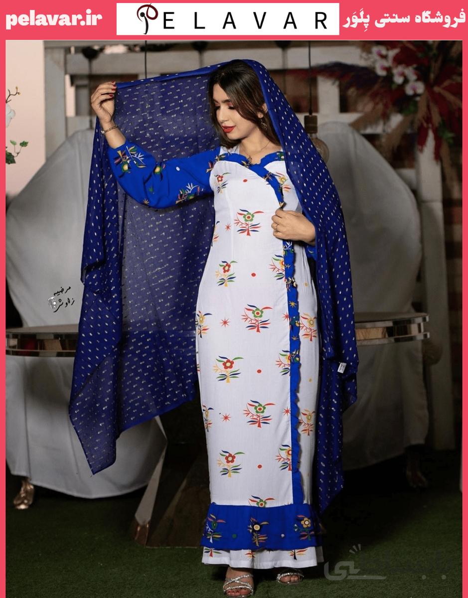 پارچه نخی گل اطلسی aj103