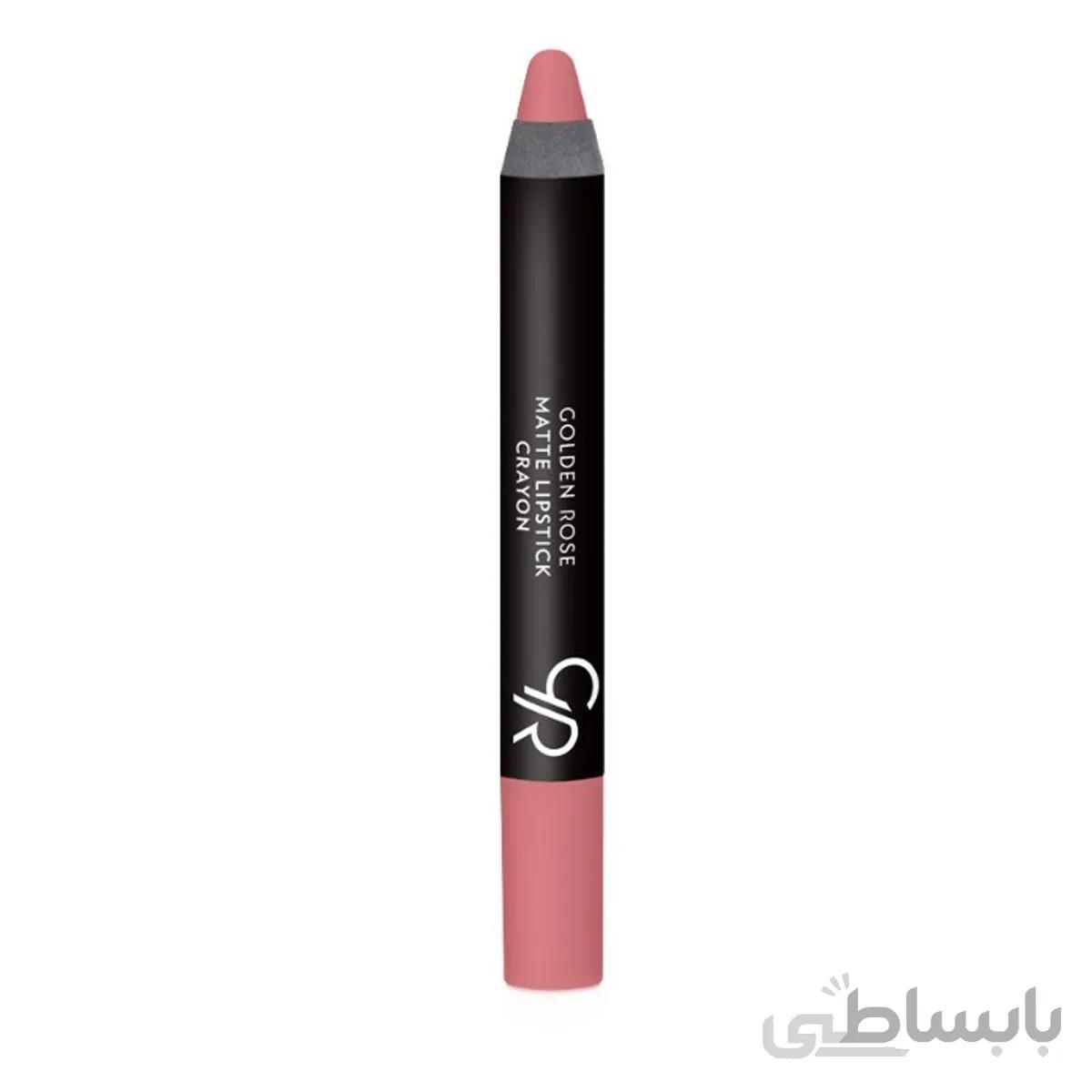رژ لب مدادی گلدن رز شماره 22 ا Golden Rose Matte Lipstick Crayon No. 22