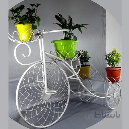 استند گل طرح سه چرخه فرفورژه