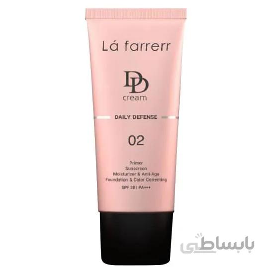 دی دی کرم لافارر مدل Light Beige کد 02 ظرفیت 33 میلی لیتر ا La farrerr DD Cream Light Beige No.02 33 ml