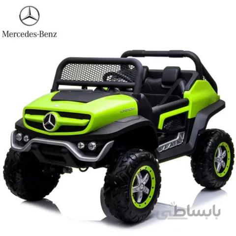 ماشین شارژی مرسدس بنز یونی موگ unimog سبز کد 4065407