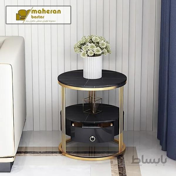 میز عسلی استیل مدل هیوان HIVAN
