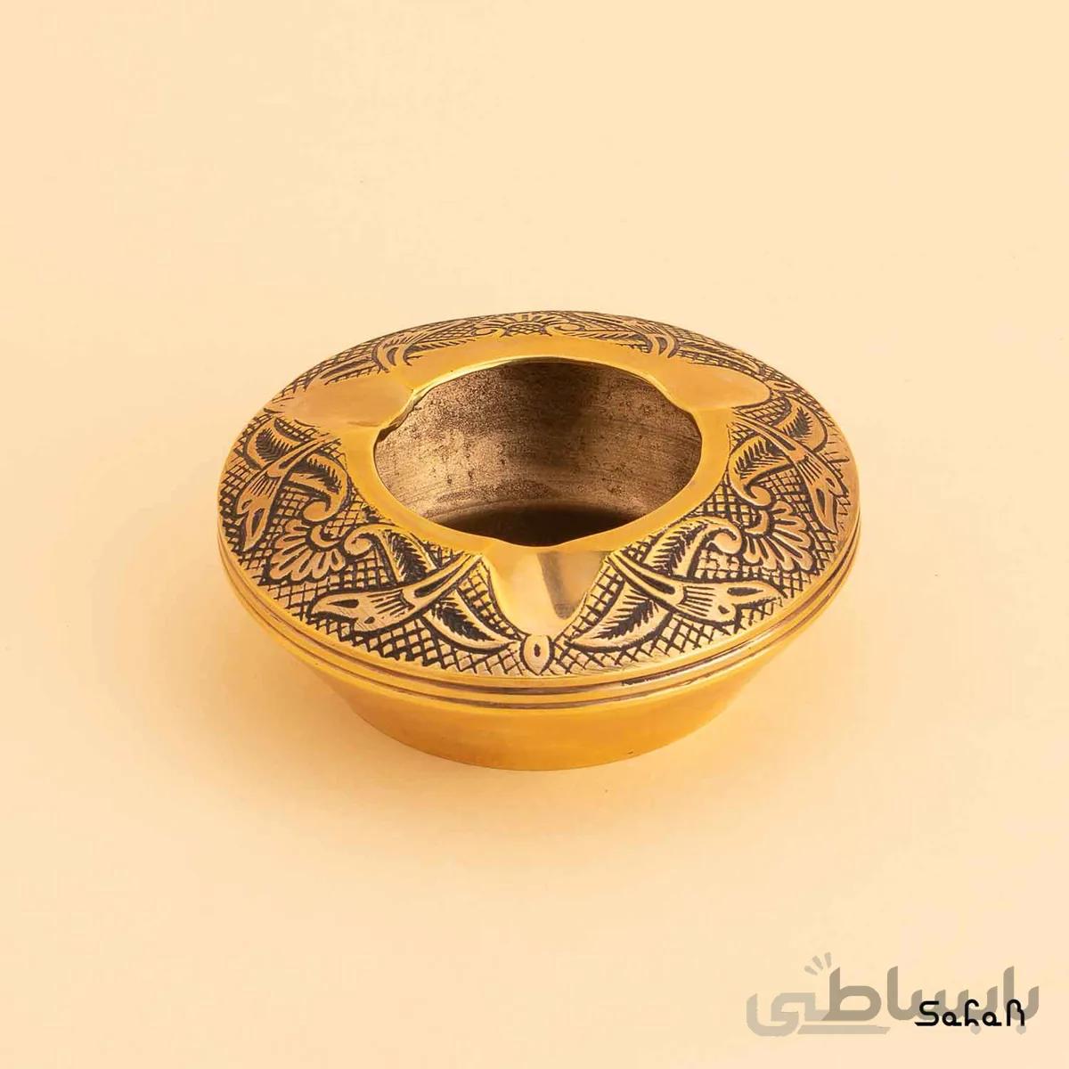 زیر سیگاری برنجی میناکاری مدل ساینا