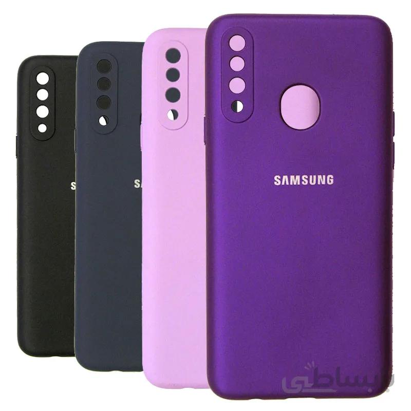 قاب سیلیکونی محافظ لنزدار زیربسته سامسونگ Samsung A20s