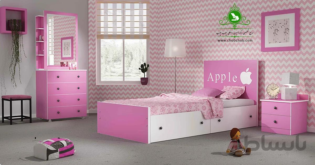 تخت خواب یک نفره مدل اپل