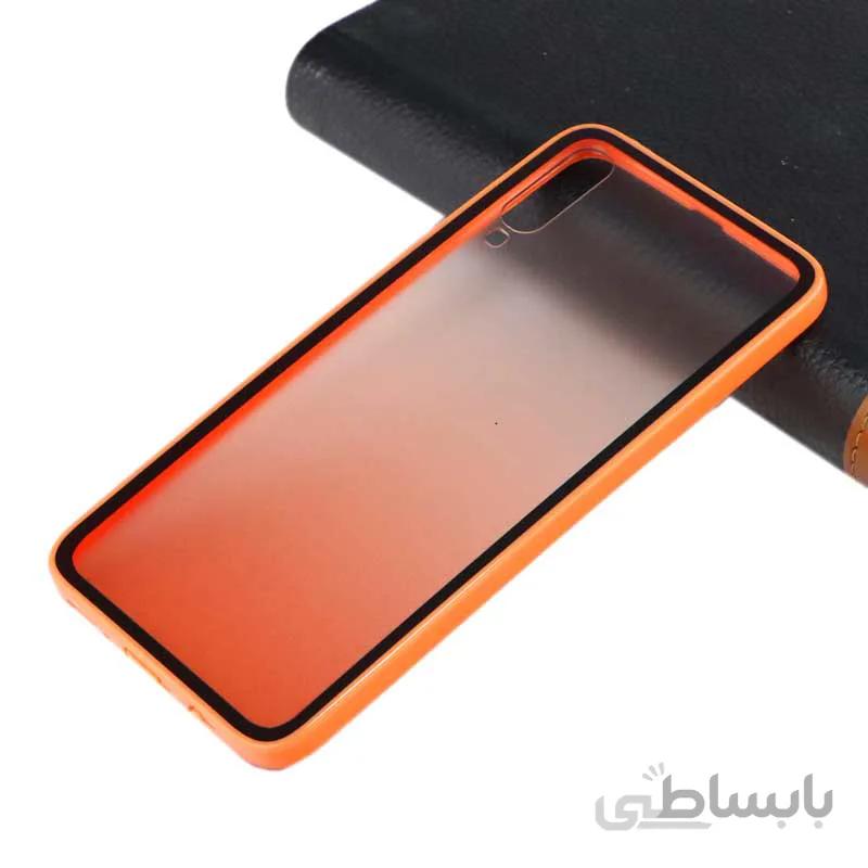 قاب پشت مات دو رنگ Samsung A70 نارنجی ا Fantasy Cover Case For Samsung A70