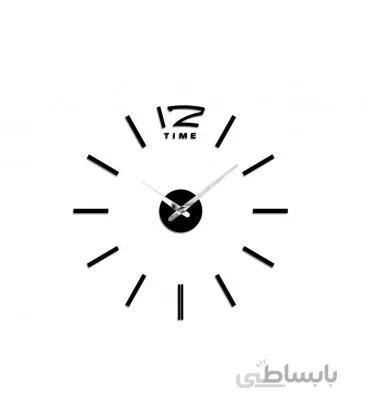 ساعت دیواری طرح تایم (مشکی)