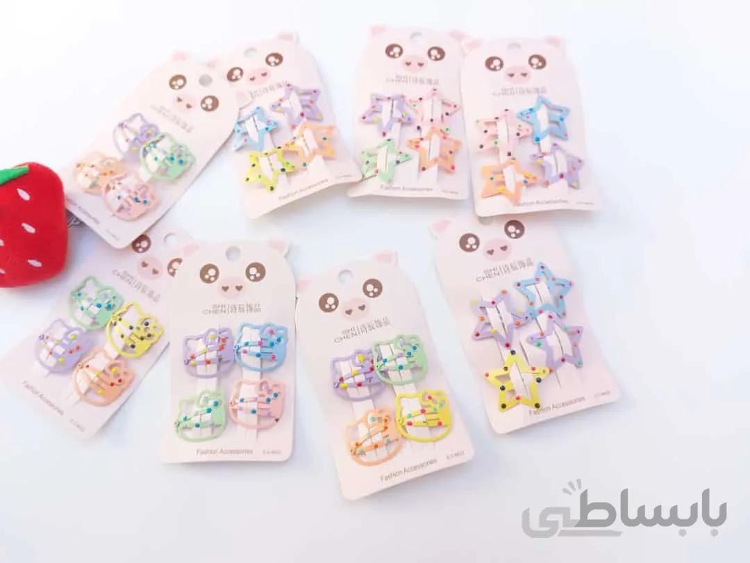 گیره مو فانتزی طرح ستاره و کیتی