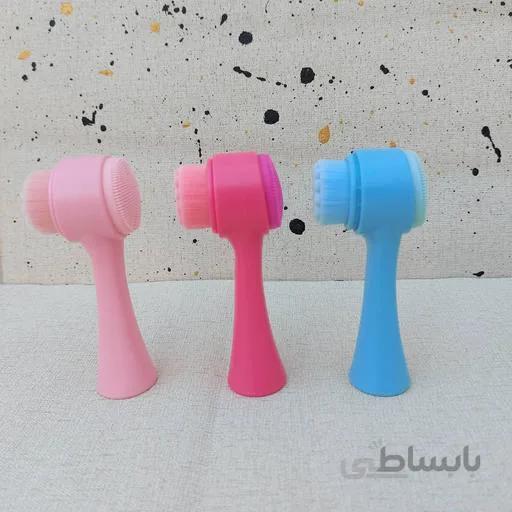 فیس براش سیلیکونی و ماساژور صورت دستی ا Silicone Face Brushhand Massager