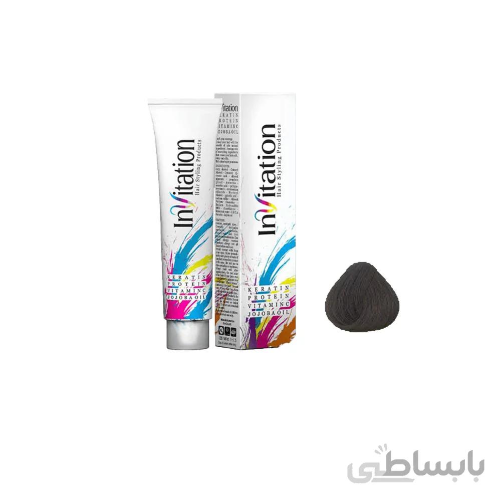 رنگ مو اینویتیشن شماره 2 حجم 120 میلی لیتر رنگ قهوه ای خیلی تیره
