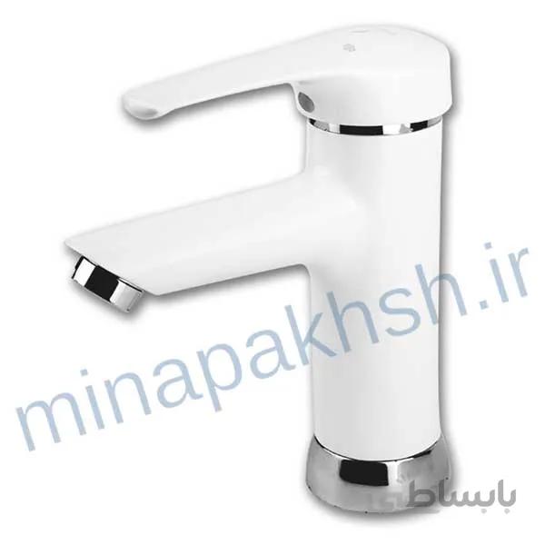 شیر روشویی آبتین سفید کسری