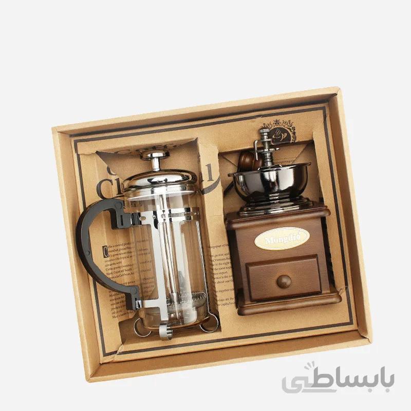 ست فرنچ پرس و قهوه ساب Coffee Classical