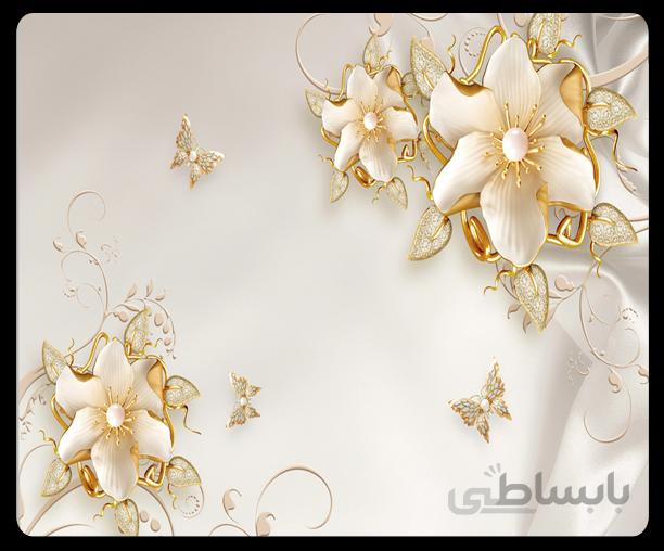 پوستر گل سه بعدی 019