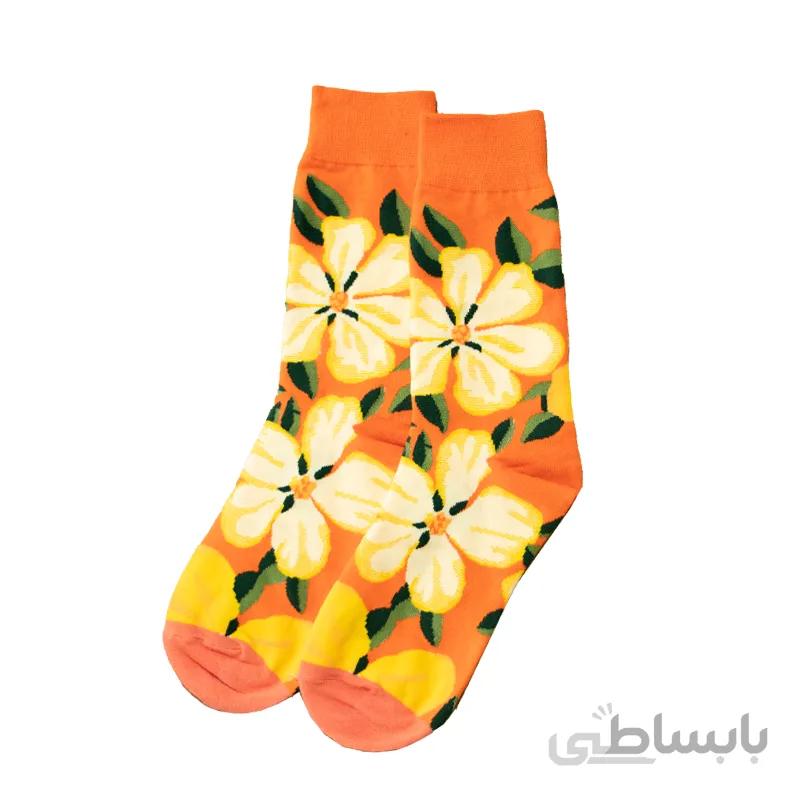 جوراب ساقدار گل زرد خارجی کیوی