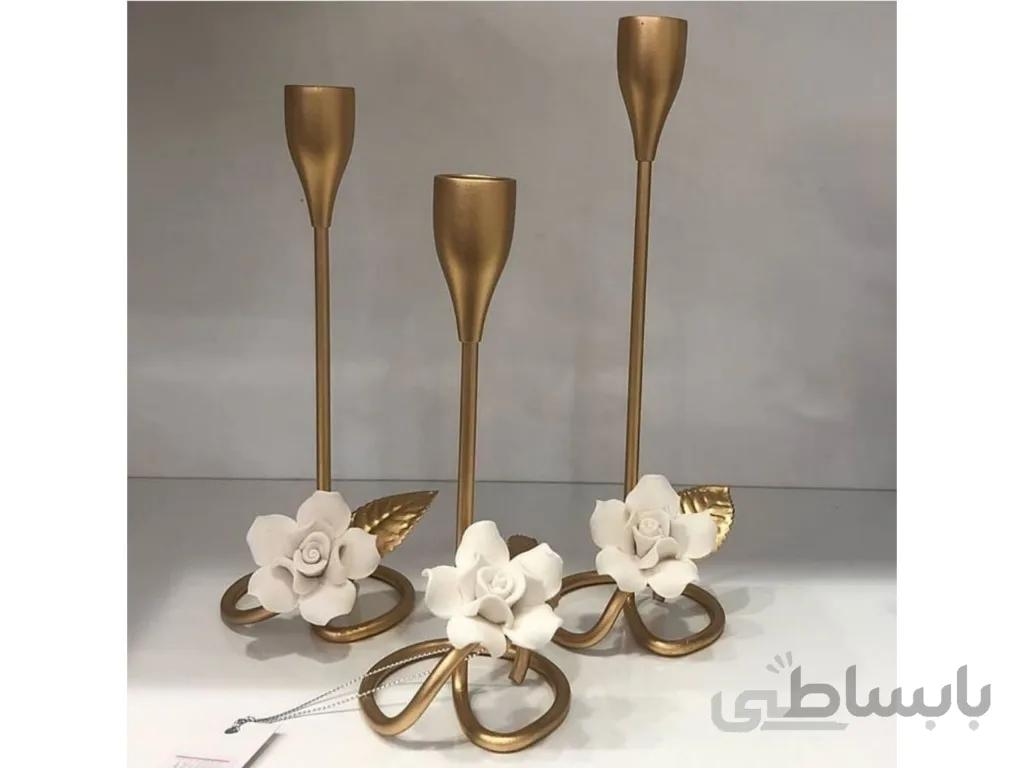 شمعدان گل چینی