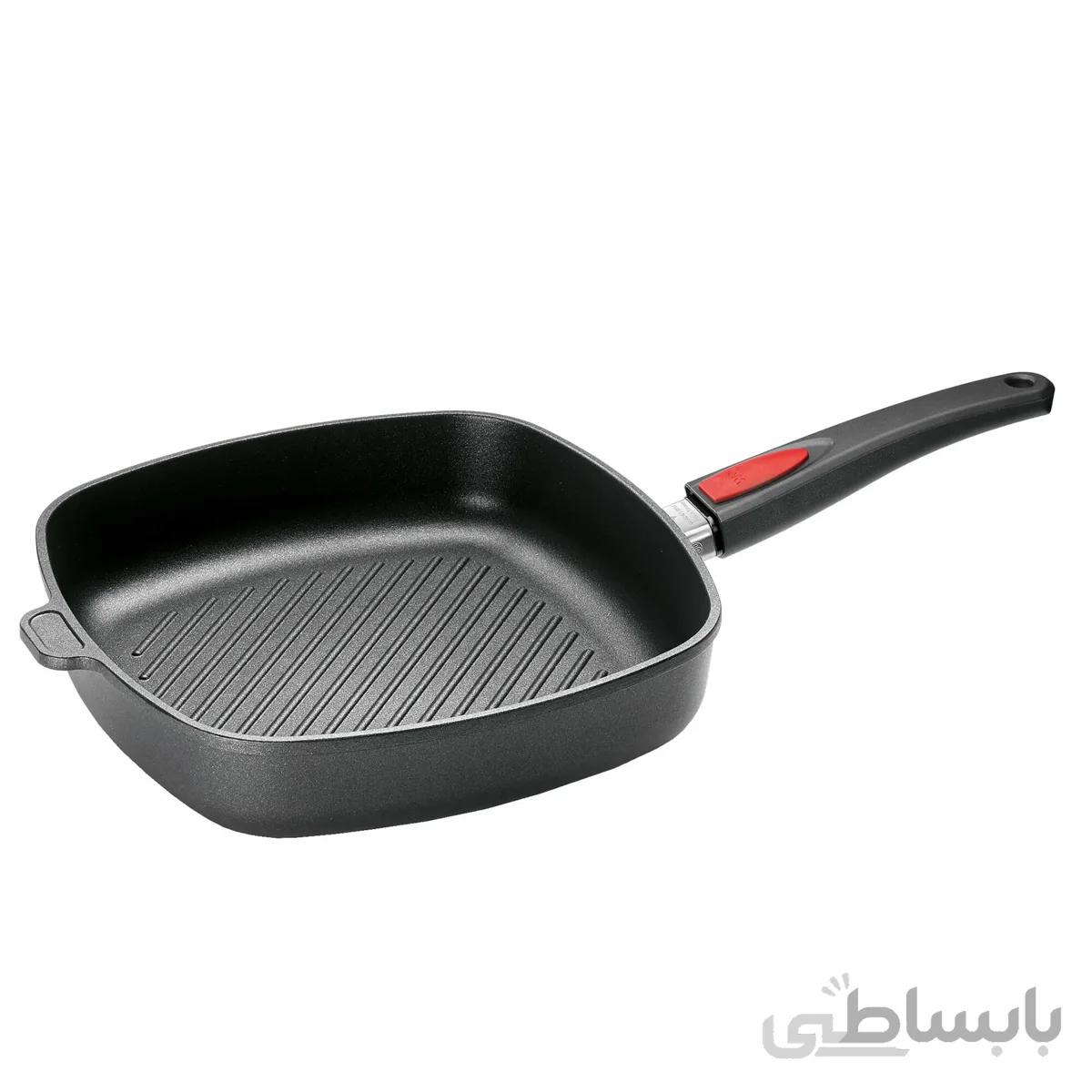 تابه گریل 28 سانت وول مدل WOLL Diamond Titan Best Guss Steakpfannen viereckig mit Rillen
