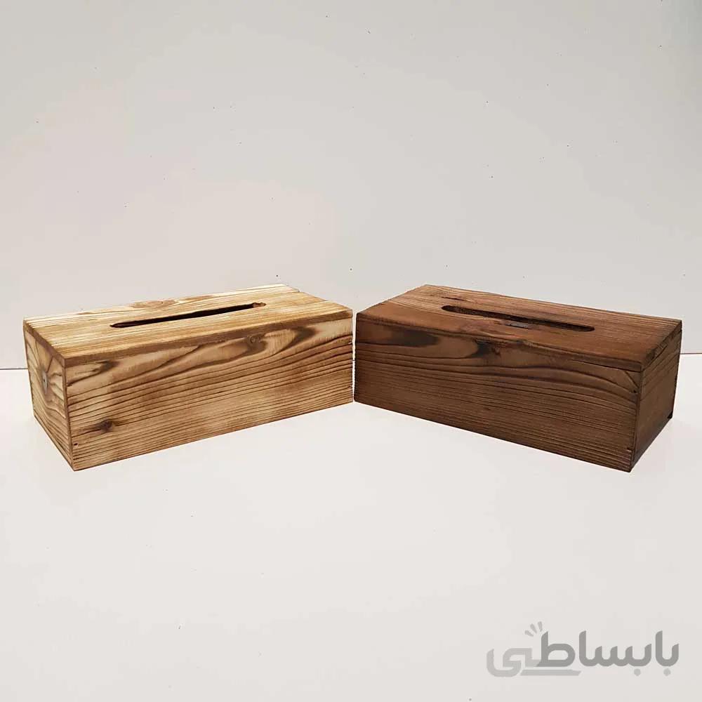 جا دستمال کاغذی چوبی 300 برگ مدل 2