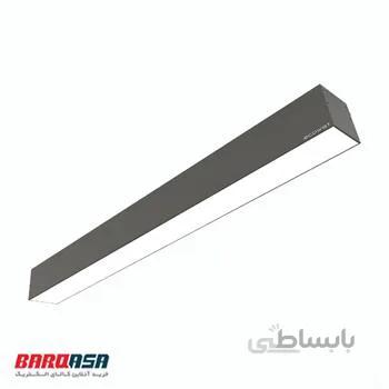 چراغ خطی روکار برش 9 تک لاین بدنه مشکی اکووات