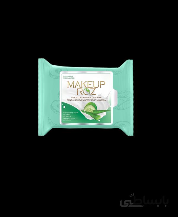 دستمال مرطوب آرایشی آلوئه ورا و خیار -سایز بزرگ