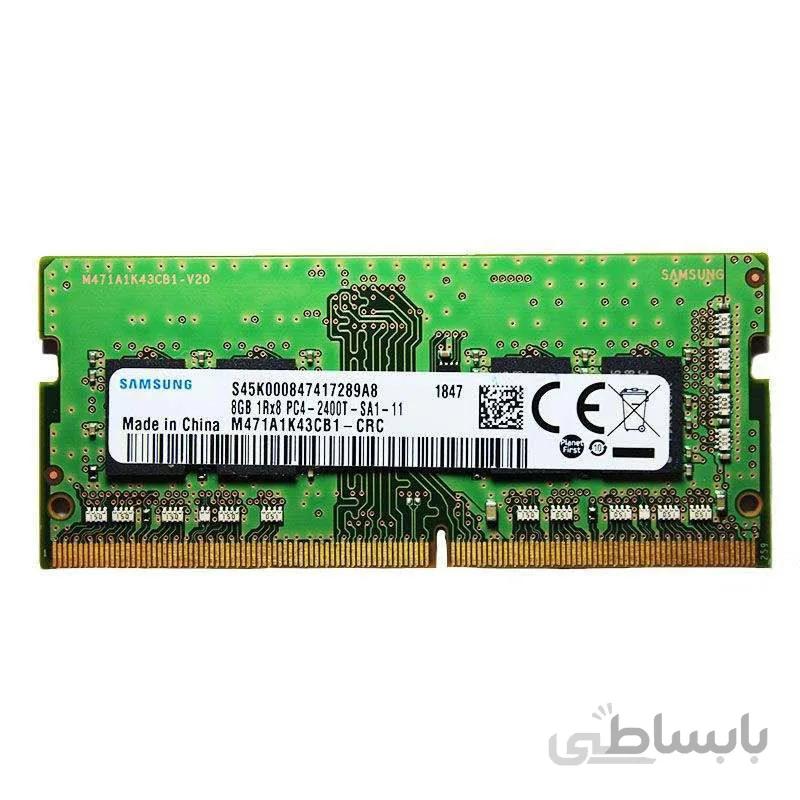 رم لپتاپ DDR4 تک کاناله 2400 مگاهرتز cl17 سامسونگ مدل PC4 ظرفیت 8 گیگابایت