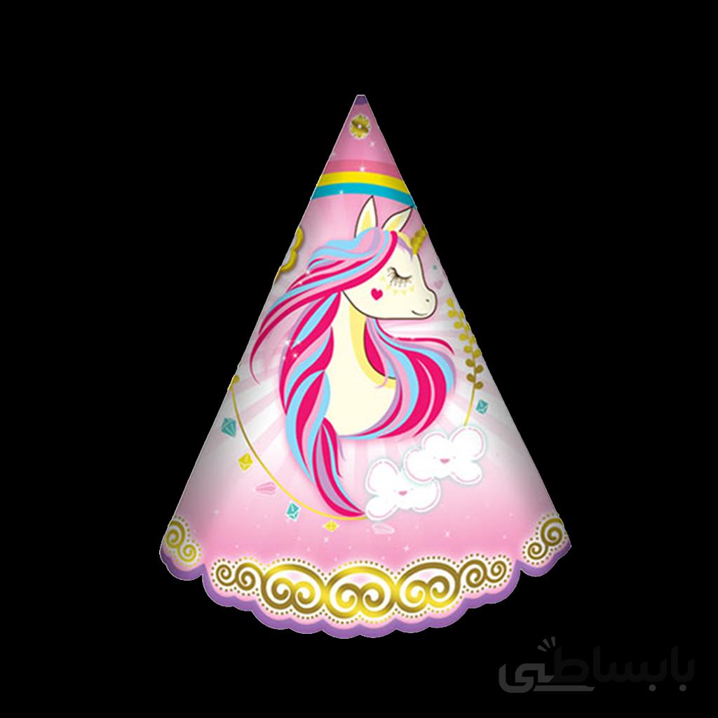 کلاه ساده اکلیلی تم تولد اسب شاخدار