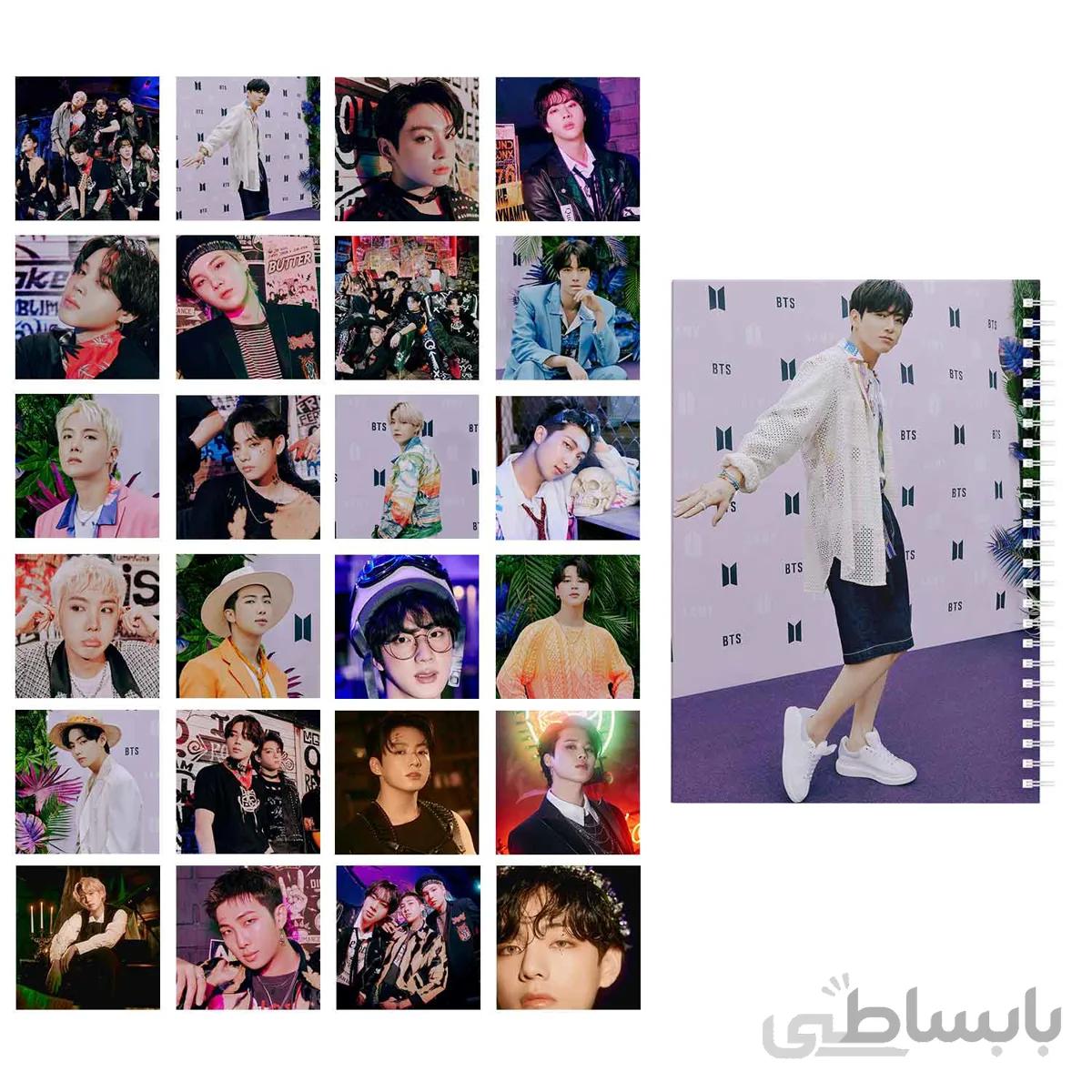 مجموعه 32 عددی فتوکارت BTS 2022 BTS Seasons Greetings به همراه دفتر یادداشت کد 10111233
