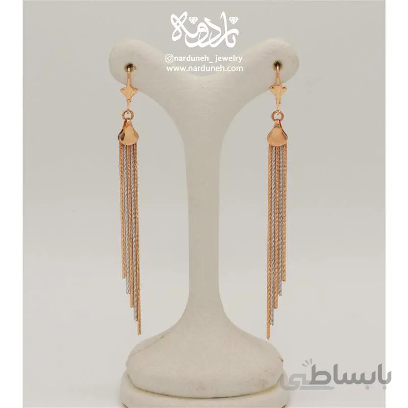 گوشواره بلند حلقه ای ژوپینگ - 04