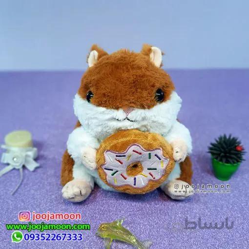 عروسک همستر دونات به دست