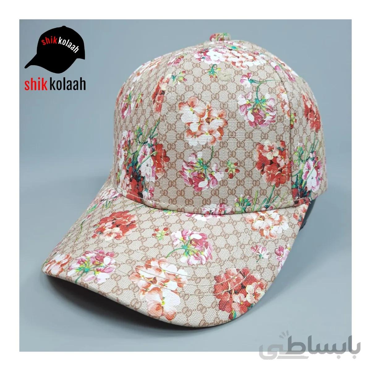کلاه بیسبالی گلدار - کد 1136