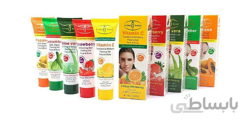 لایه بردار و سفید کننده آیچون بیوتی در پنج رایحه