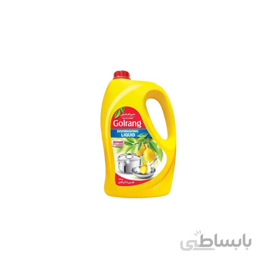 مایع ظرفشویی گلرنگ مدل Lemon مقدار 3500 گرم
