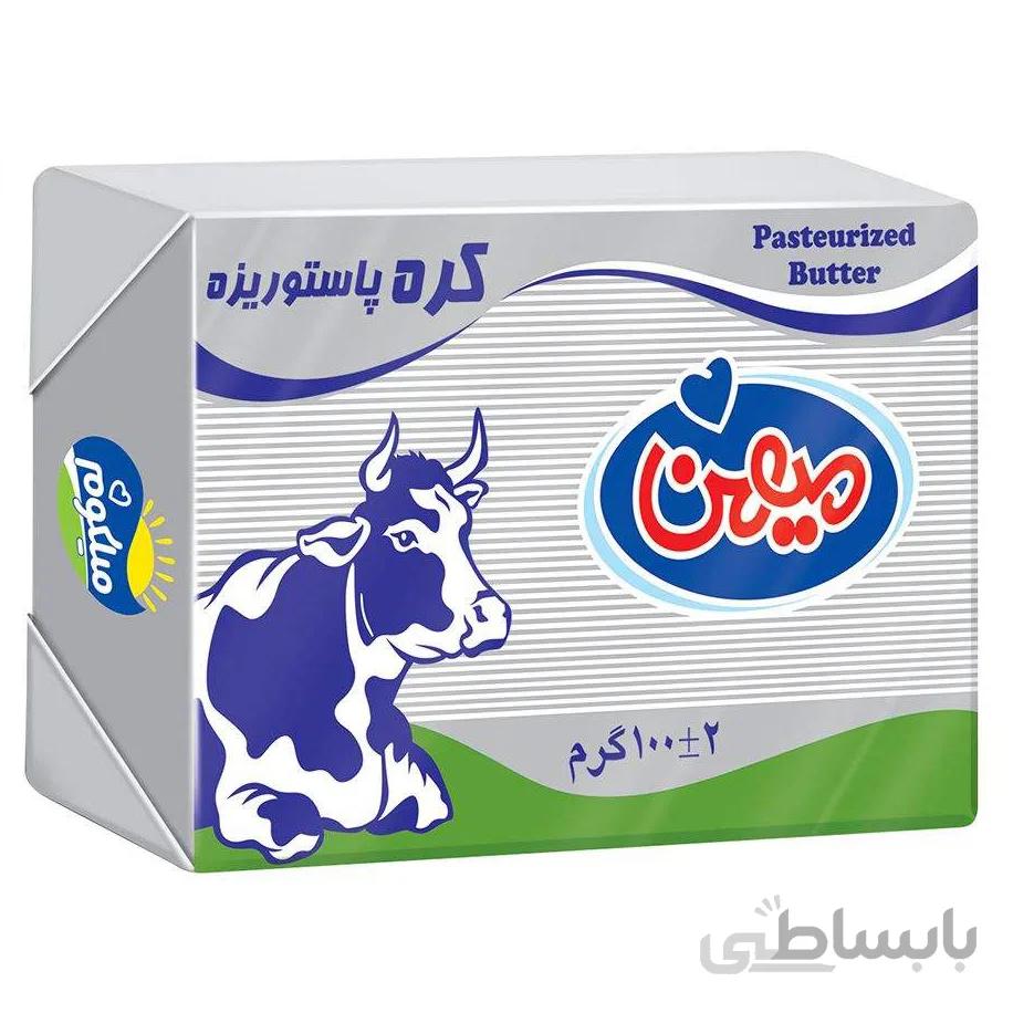 کره پاستوریزه 100 گرمی لفاف میهن باکس 30 عددی