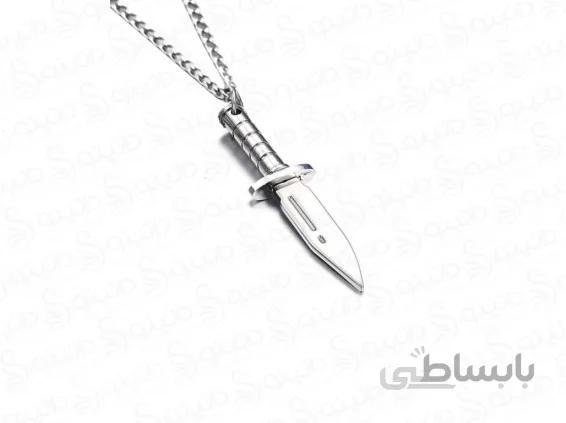 گردنبند طرح خنجر کماندویی 12453