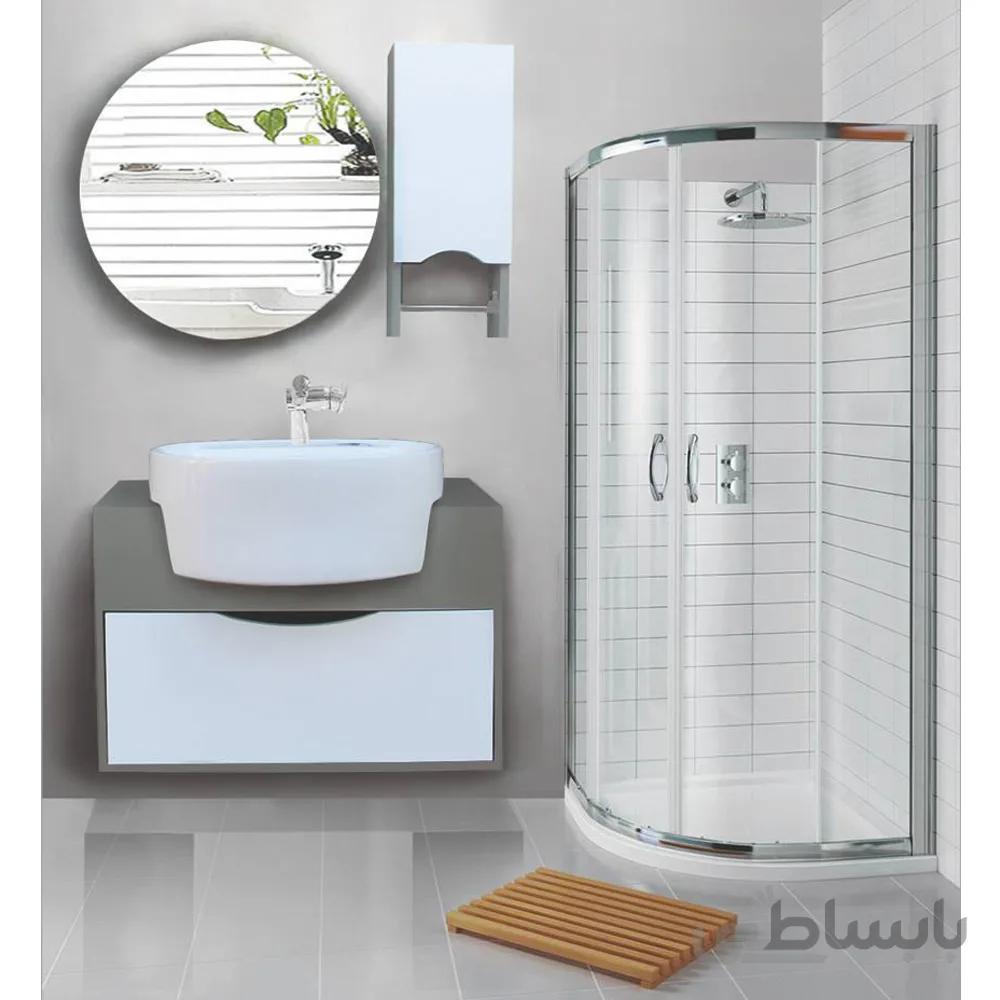 ست کابینت و روشویی مدل میلانا60B به همراه آینه و باکس